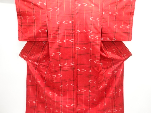 JAPANESE KIMONO / YONEZAWA TSUMUGI / ENSEMBLE / WOVEN GRID